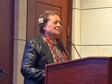 Caucus Co-Chairman Amata speaking at a Peace Corps event in July 2026