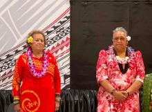 Congresswoman Uifa'atali Amata and Director Maefau Dr. Mary Lauagaia Taufete'e
