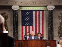 King Charles speaking to the Joint Session - House photographer