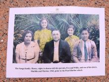 This photo of the Saaga family in 1941 is on file at the Memorial in France