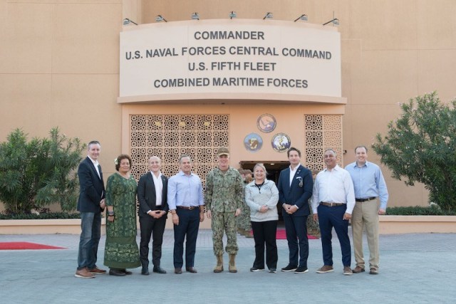  In Bahrain with bipartisan congressional delegation and members of our Armed Forces last year