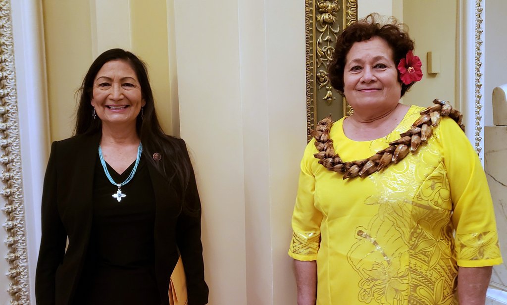 Congresswoman Amata and Secretary Haaland