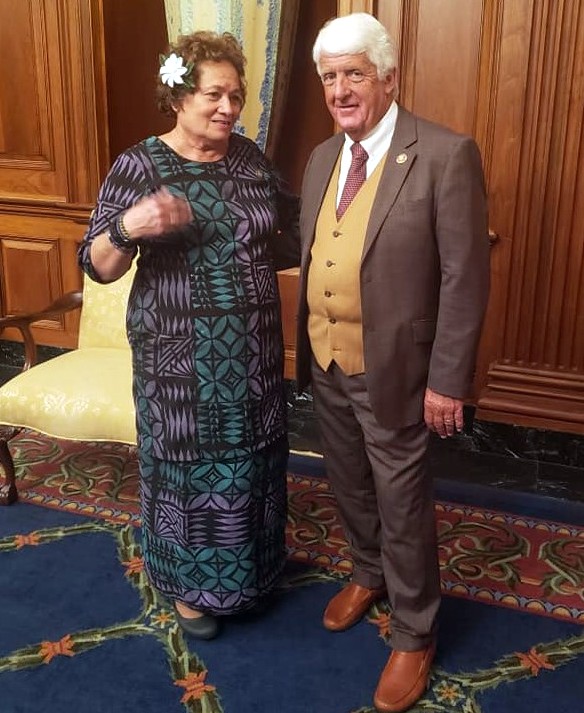 Congresswoman Amata with Ranking Member Rob Bishop