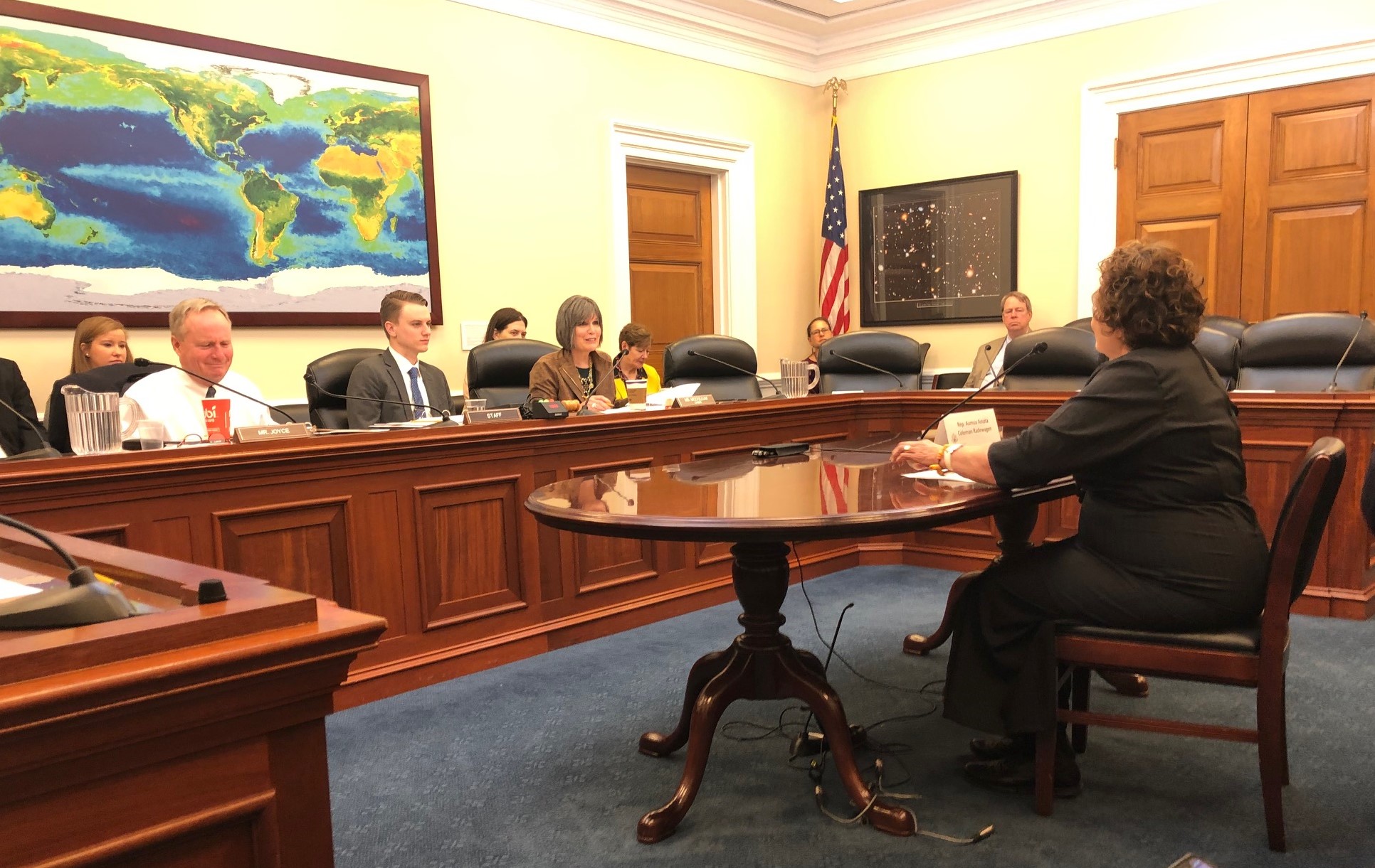 Congresswoman Amata making the case for American Samoa's funding to Appropriations Committee