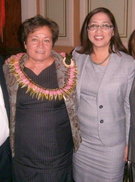 Congresswoman Aumua Amata and Assistant Secretary for Insular Areas Esther Kia'aina