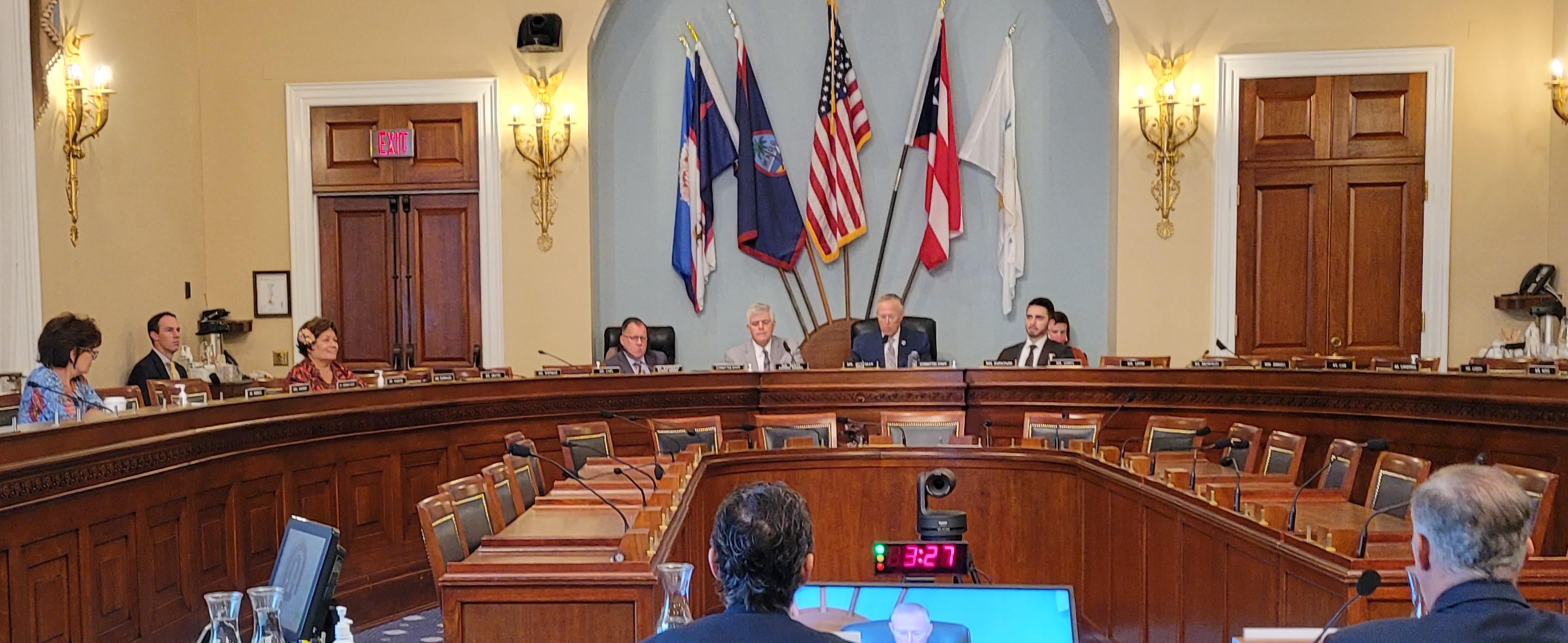 Amata and other Committee Members in the Hearing Room