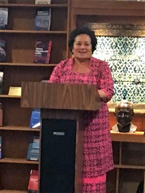 Amata introduces Dr Underwood at Georgetown University's Intercultural Center