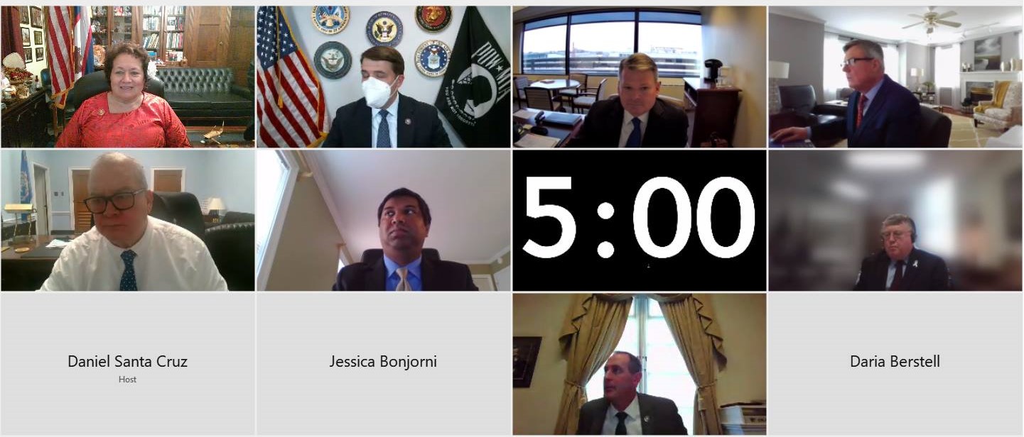 Amata taking part in remote Veterans hearing on April 21