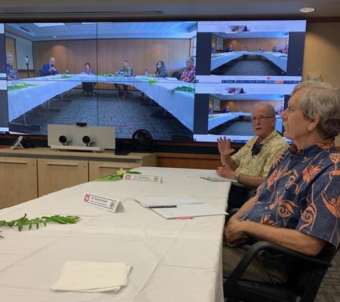 Army Corps of Engineers in briefing with Congresswoman Amata