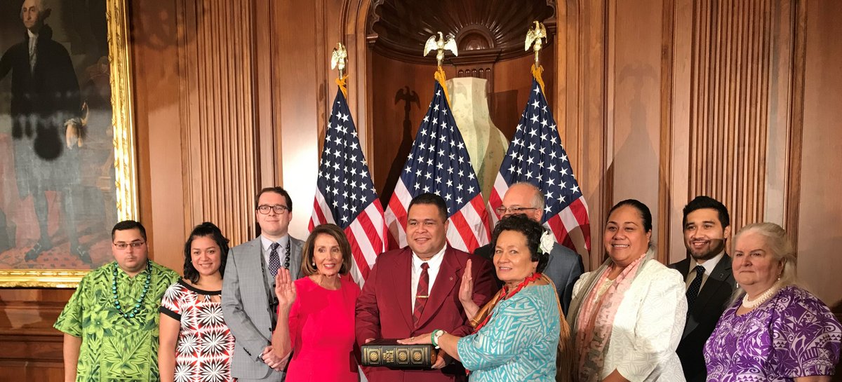 Congresswoman Amata Oath of Office in the 116th Congress with Speaker Pelosi