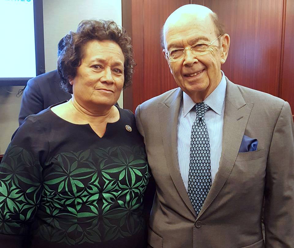 Congresswoman Amata and Commerce Secretary Wilbur Ross