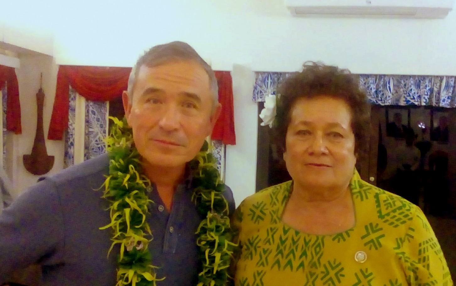 Congresswoman Amata with Admiral Harris