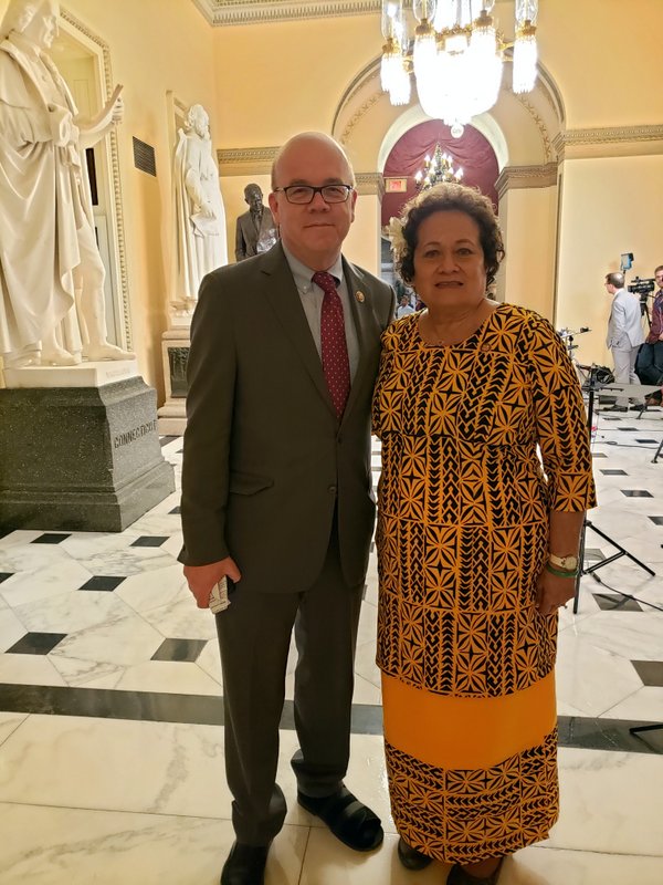 Congresswoman Amata with Chairman McGovern