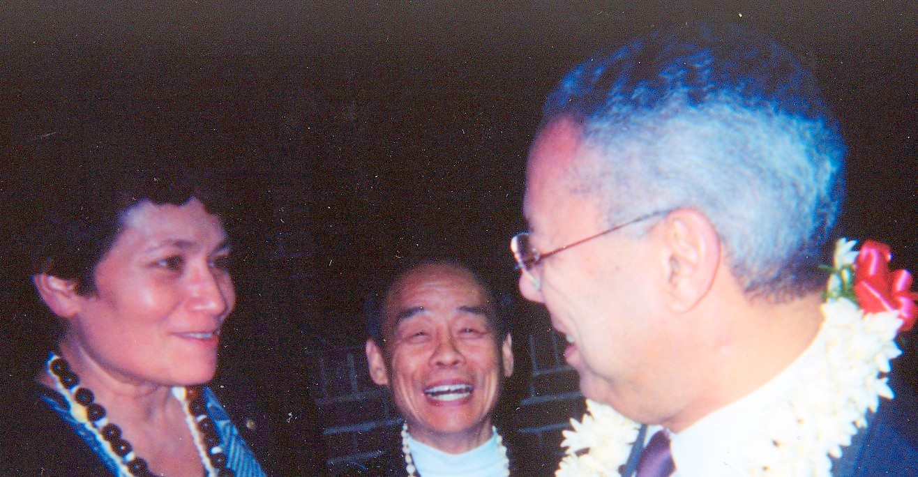 Congresswoman Amata with Secretary Powell