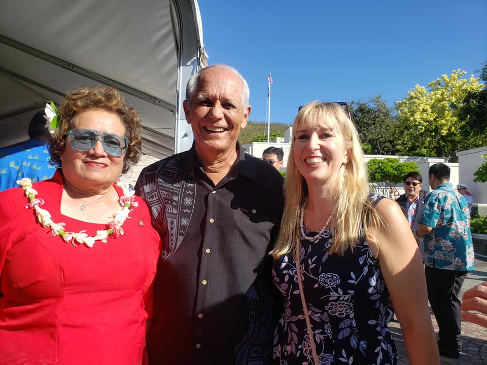 Congresswoman Amata with State Senator Mike Gabbard and Jennifer Gutowski, VA Health Director, Hawaii and U.S. Pacific
