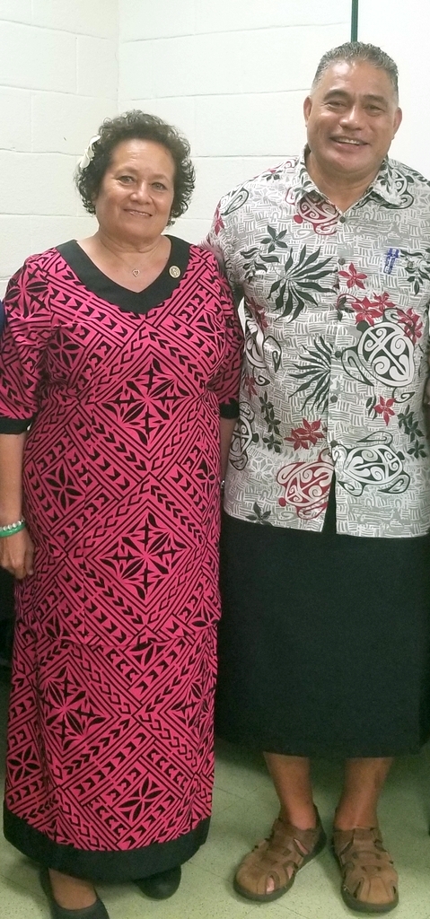 Congresswoman Uifaatali Amata and Health Director Motusa Nua