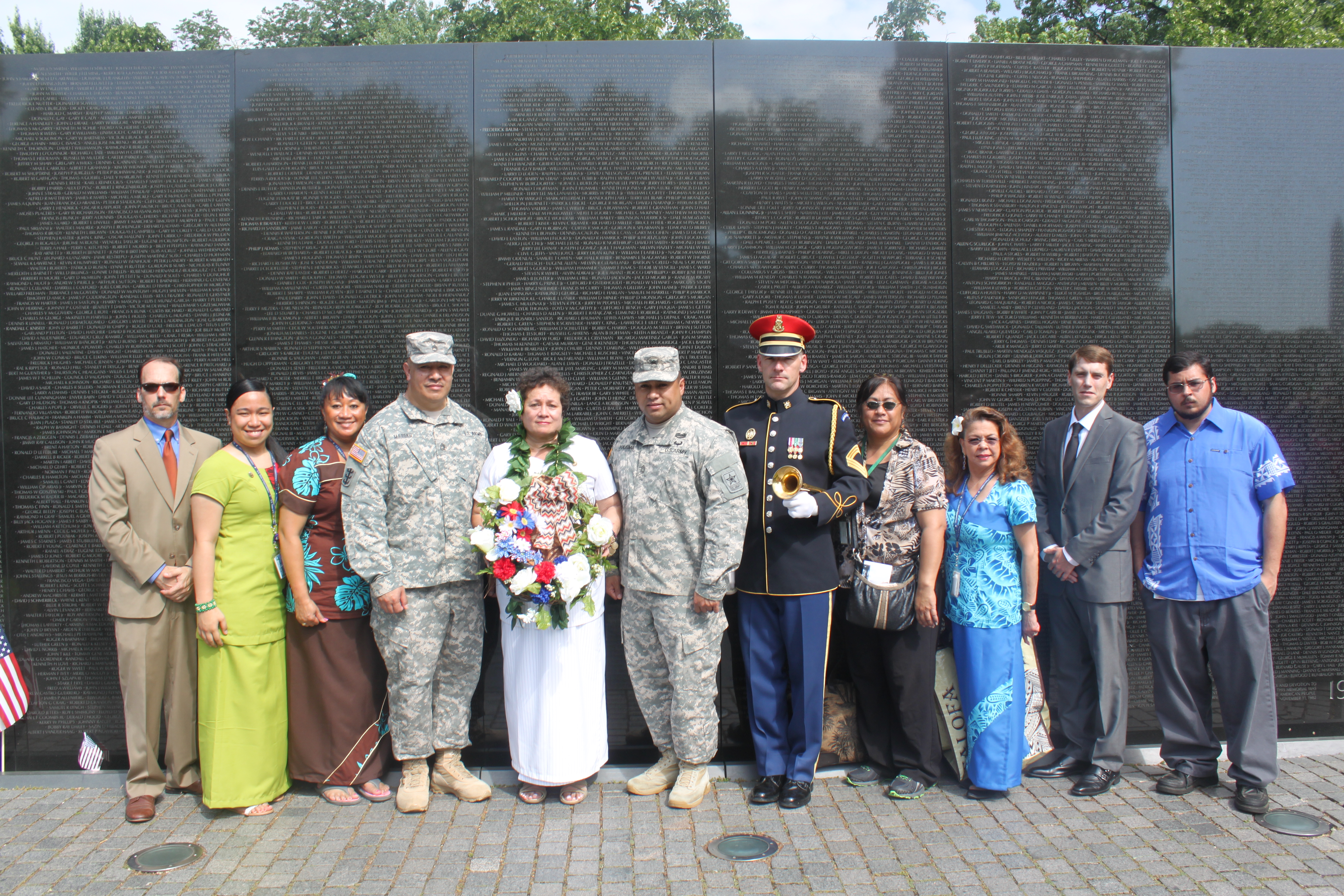 Congresswoman Amata and Staff at Vietnam Wreath Laying