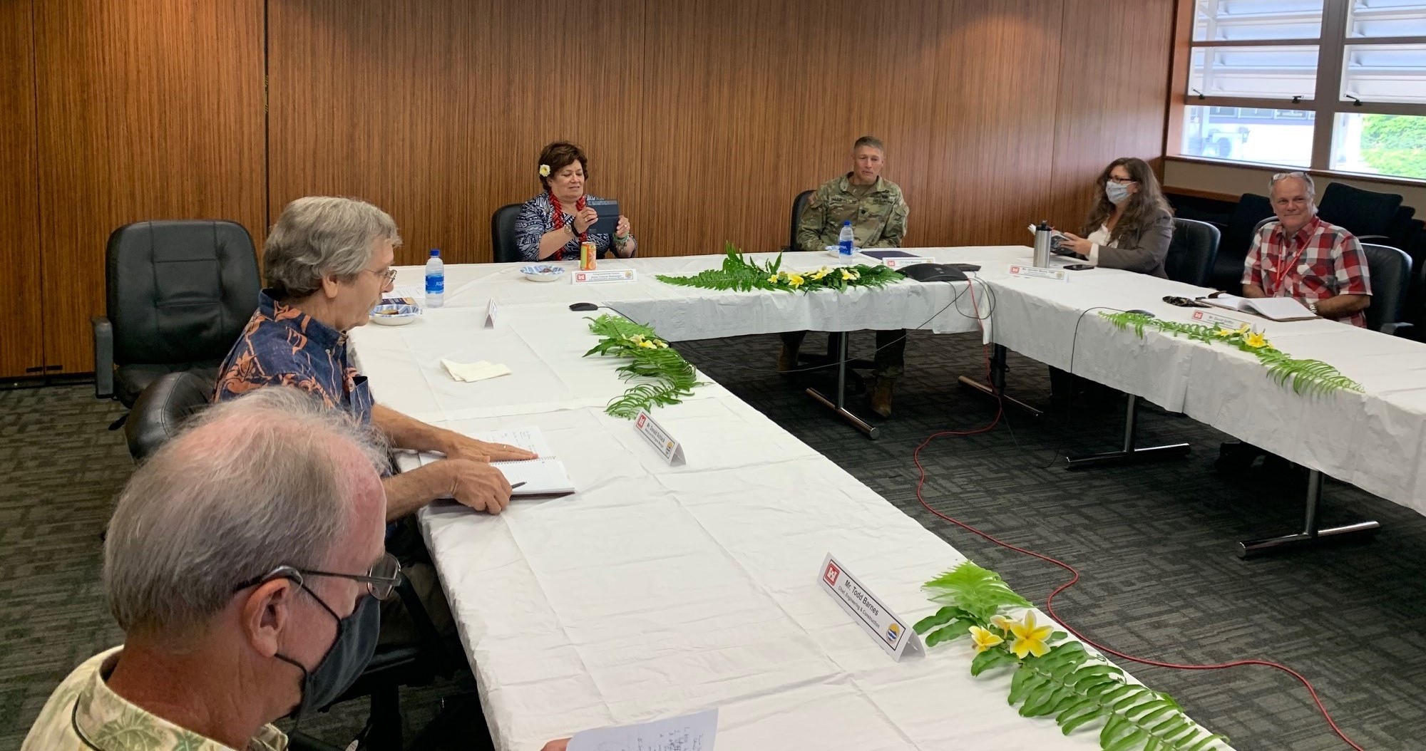 Meeting with the Army Corps of Engineers about American Samoa projects and LBJ