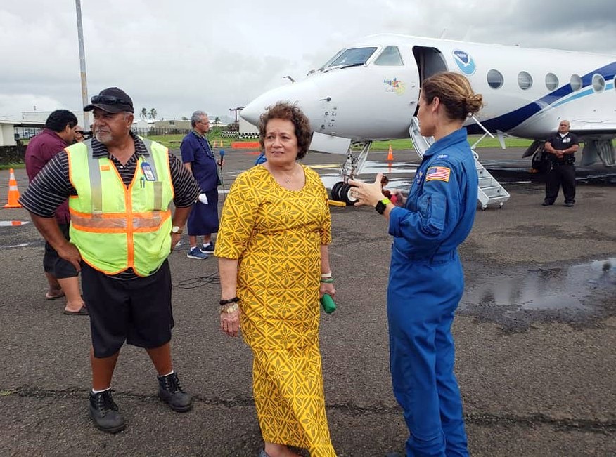NOAA hurricane jet in American Samoa