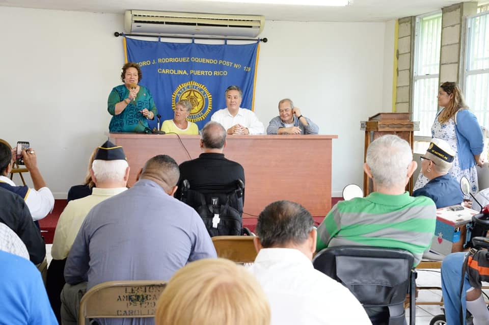Speaking to Veterans in Puerto Rico