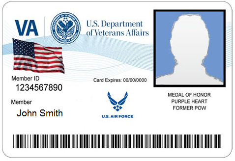 Proposed Mock-Up of the new Veteran ID Card