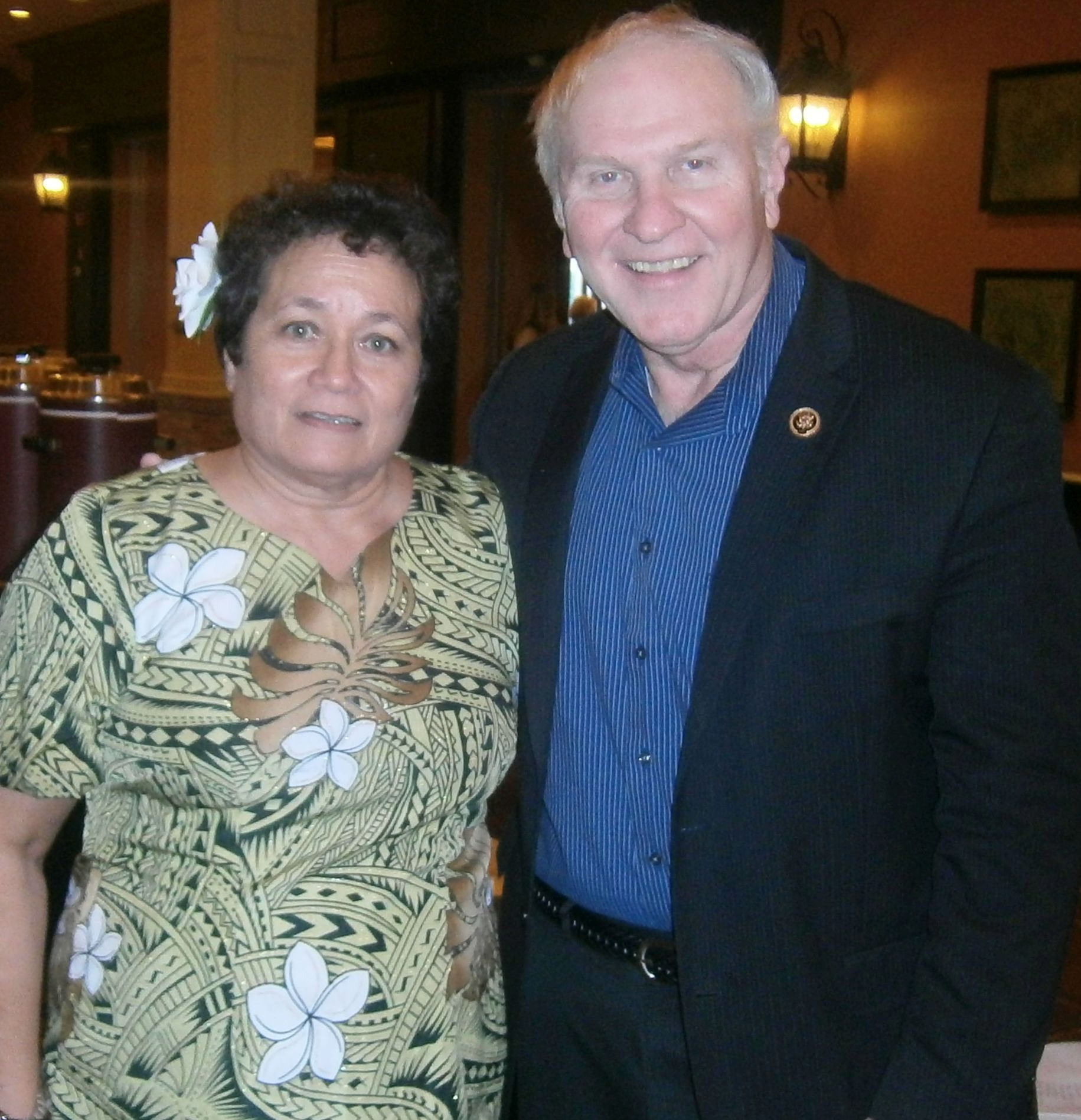 Congresswoman Aumua Amata and House Small Business Committee Chairman Steve Chabot