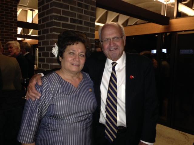 Congresswoman Aumua Amata and the New Zealand Ambassador to the United States, Mike Moore