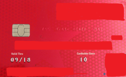 EMV chip credit card