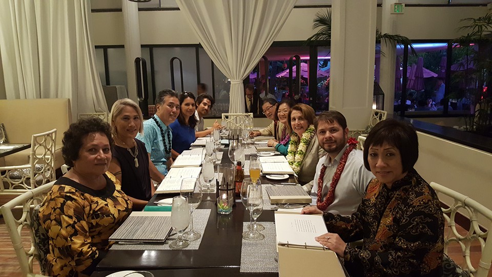 Amata and Members at Takai Funeral Dinner