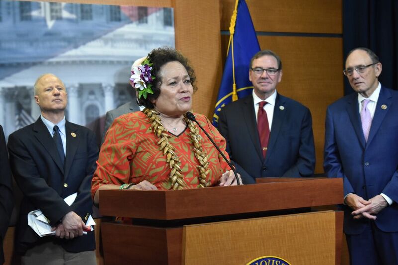 Amata at Veterans' press conference at U.S. Capitol