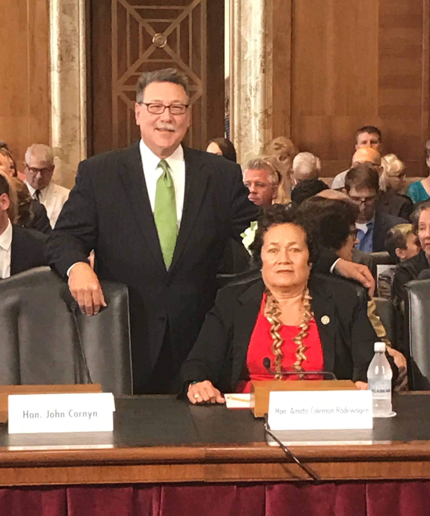 Congresswoman Amata Introduced Assistant Secretary Domenech to the Senate for confirmation