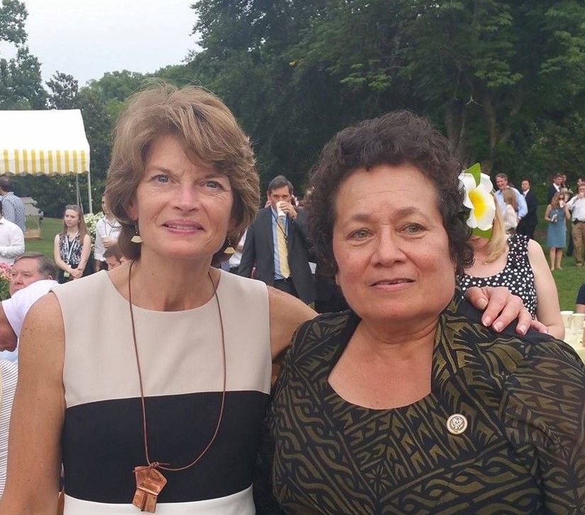 Congresswoman Amata and Senate Energy and Natural Resources Committee Chairman Murkowski at the White House