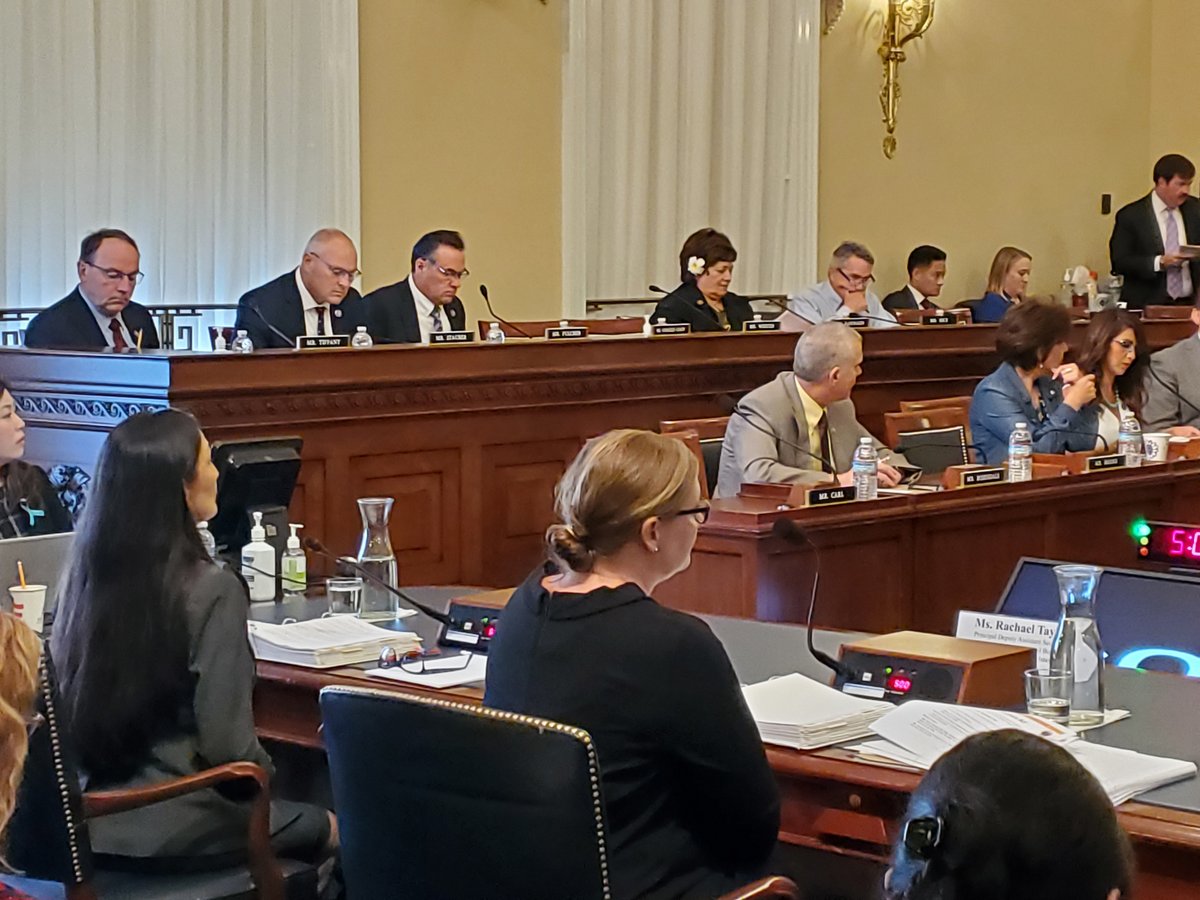 Congresswoman Amata in Committee work with Secretary Haaland (shown at left) 6-23-2021