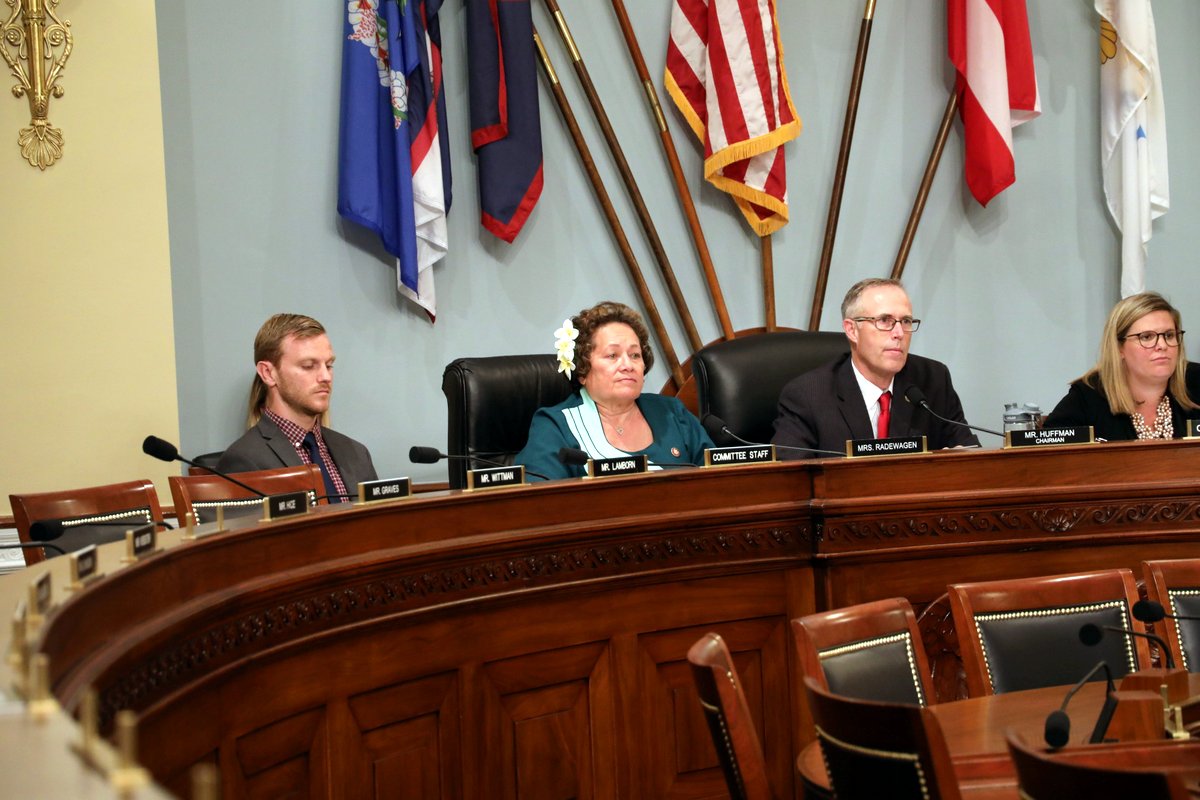 Congresswoman Amata in fisheries hearing