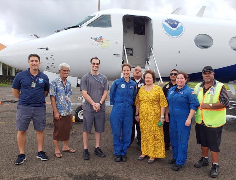 Congresswoman Amata with the NOAA crew