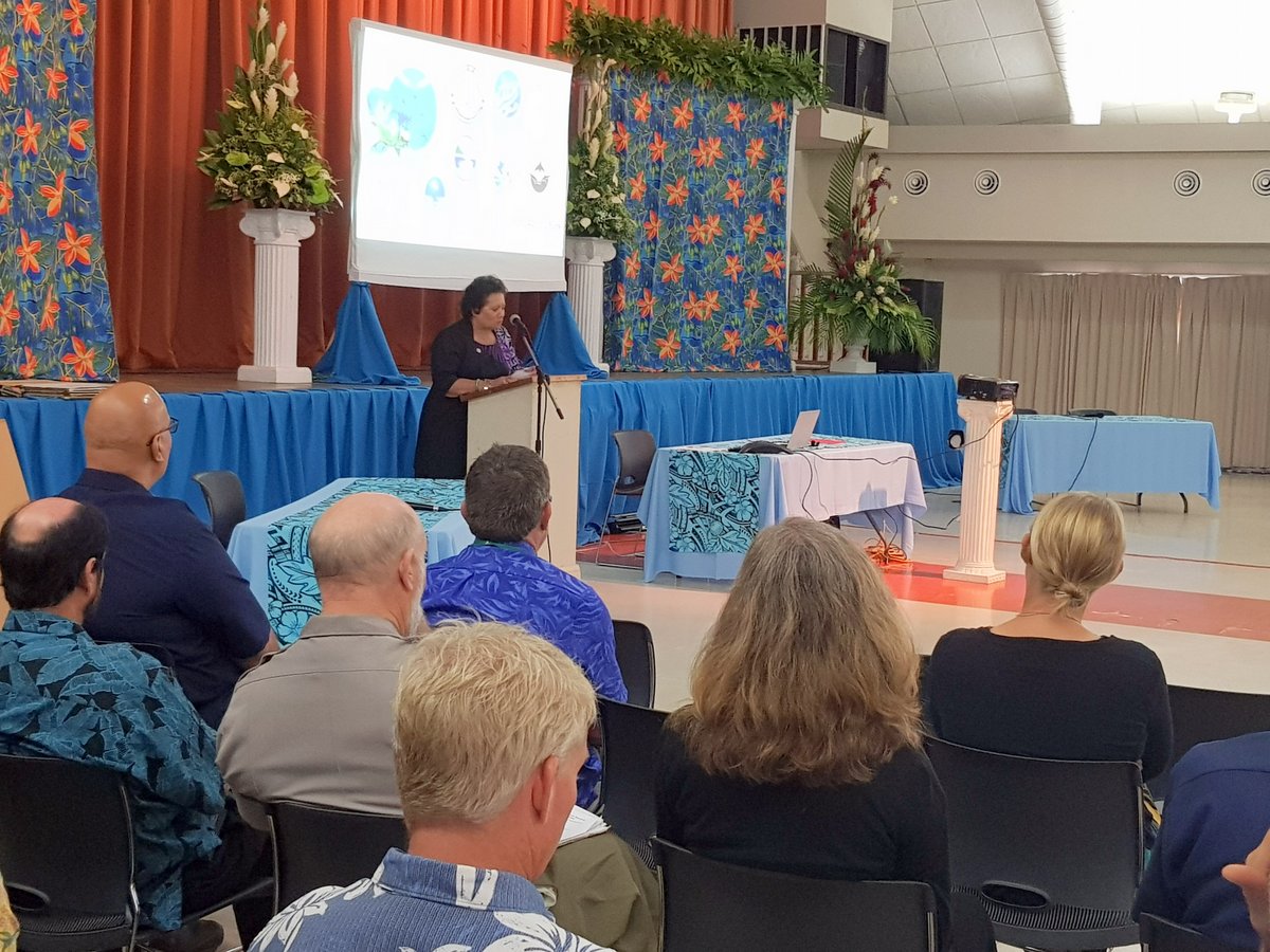 Speaking at business session of the 40th US Coral Reef Task Force Meeting in Pago Pago