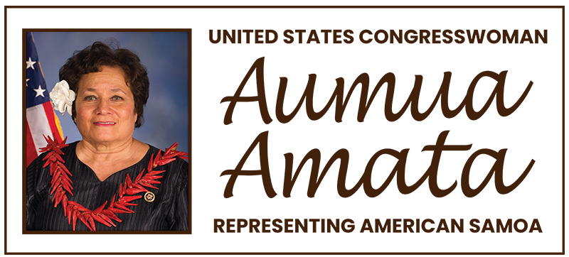 US Representative Aumua Amata Coleman Radewagen logo