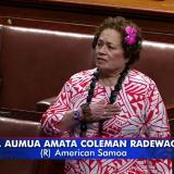 Amata Leading the Pledge of Allegiance in the House of Representatives