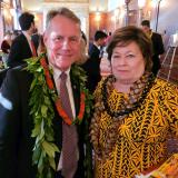 Congresswoman Amata and Pacific Islands Caucus Chairman the Honorable Ed Case at an event in the Library of Congress.