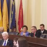Congresswoman Amata seated beside Ranking Member Bost in Committee