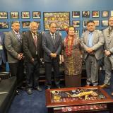 President Simina and Congresswoman Amata with FSM officials and members of her congressional staff