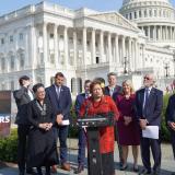 Amata giving remarks at Western Caucus milestone event
