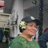 Amata in a walking briefing of Ronald Reagan Shipyard with Coast Guard in 2024 - file photo