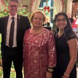 Pictured this Christmas season with Congressman Nick Begich and his lovely wife Dharna Begich