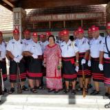 Amata with law enforcement officers