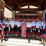Amata with some of American Samoa's law enforcement officers