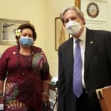 Congresswoman Amata with Senator John Kennedy.