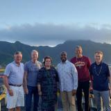 File photo in American Samoa with five senators who were influential in the CARES Act through Committee and leadership roles