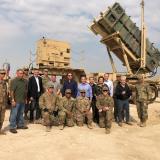 with troops in middle east