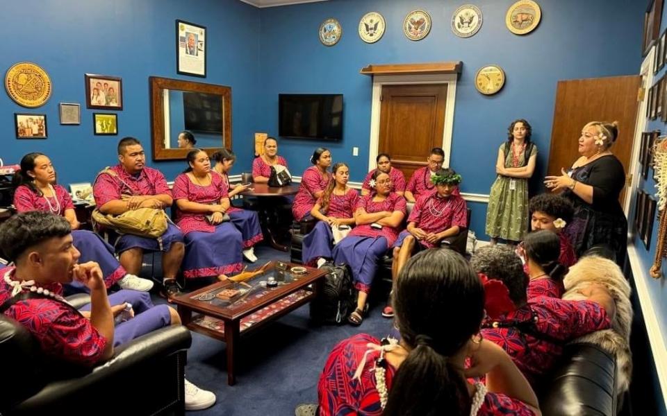 Congresswoman's staff spoke with students